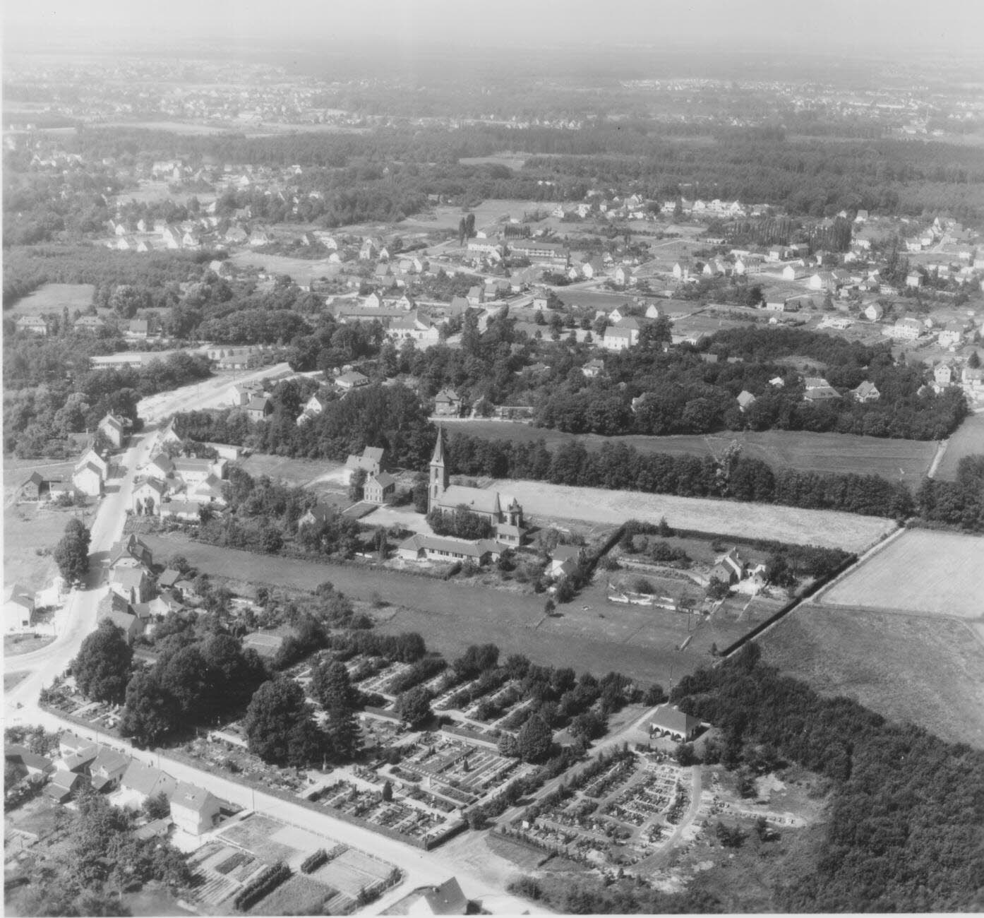 Luftaufnahme Siebenmorgen 1957